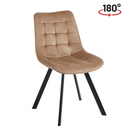 Židle velvet cappuccino KO265-FXJG