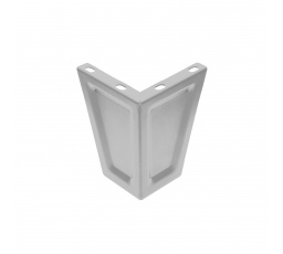 Nožky k šatní skříni, sada 4 ks. šedé