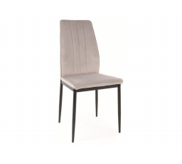 ATOM VELVET CHAIR BLACK FRAME/J. BLUVEL GREY 03