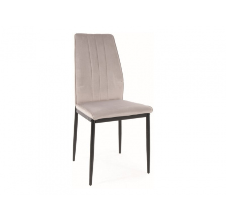 ATOM VELVET CHAIR BLACK FRAME/J. BLUVEL GREY 03