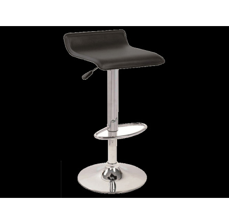 Barová židle A-044, černá ekokůže