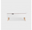 Konferenční stolek ANZABI s výklopnou deskou bílý 105x50.5x43.5 cm 712050