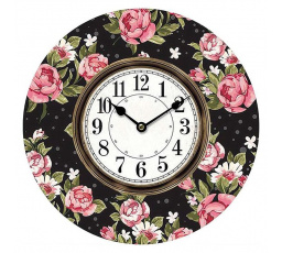Hodiny nástěnné MDF, 34cm