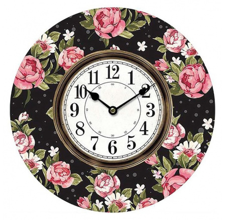 Hodiny nástěnné MDF, 34cm
