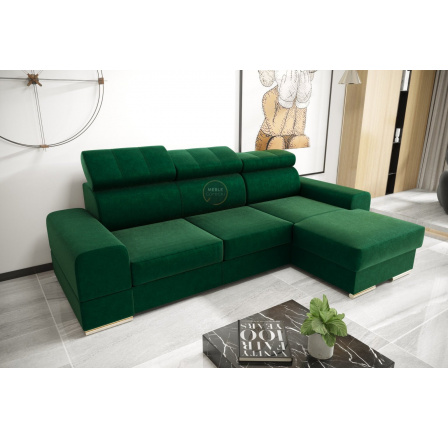 Rohová sedací souprava ROYAL MINI 260×160 - zelená , pravá Rohová sedací souprava ROYAL MINI 260×160 - zelená , pravá