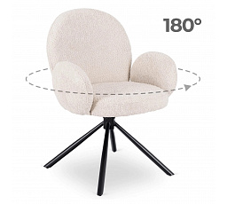 Otočná židle MUSSO Béžová Boucle