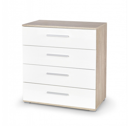 Komoda LIMA KM-3, dub sonoma/bílá Komoda LIMA KM-3, dub sonoma/bílá