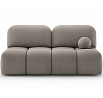 Nuwia sofa with sleeping function and storage box, beige plush upholstery Sola 18 145x200 1