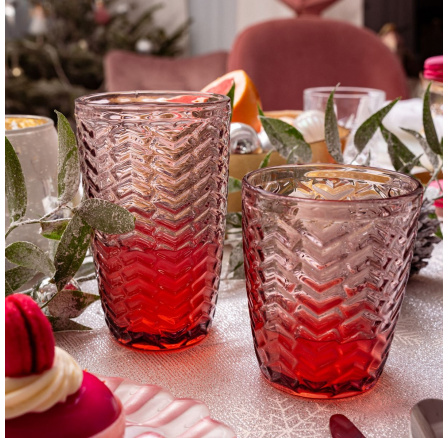 Sklenice LUNNIS highball sklenice růžová 0.35 l 721489