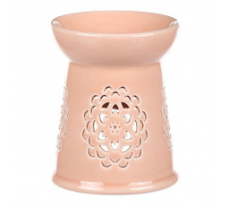 Aromalampa s motivem mandaly, meruňková barva, porcelán
