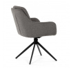 Jídelní židle, šedá, látka, DCH-P3174 GREY2