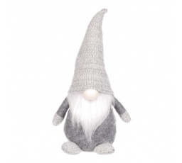 Skřítek látkový, šedivá barva.