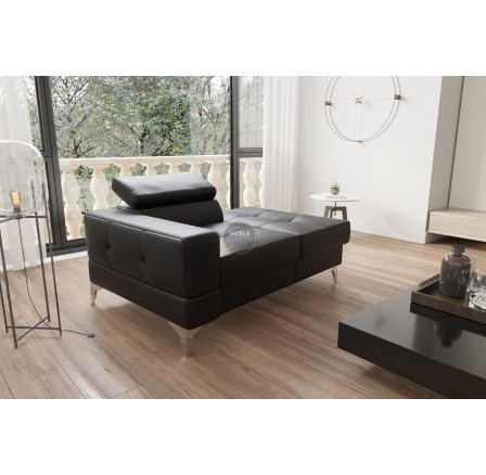 Sofa TOSCANIA lenoška 135 cm přírodní kůže - volitelný odstín , pravá strana Sofa TOSCANIA lenoška 135 cm přírodní kůže - volitelný odstín , pravá strana