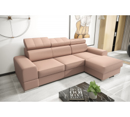 Rohová sedací souprava ROYAL MINI 260×160 přírodní kůže - levá, přírodní kůže - volitelná barva