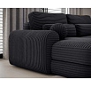 Ripeli Corner Sofa Bed with Storage, Black Velvet, Left-Hand Facing Modullo 10 180x128 Left 1