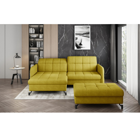 Narożnik Lorelle + Taburet Omega 68 110x200 Levý 1