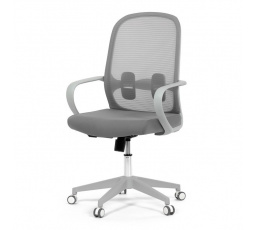 Kancelářská židle, houpací mechanismus, šedá látka, KA-S425 GREY