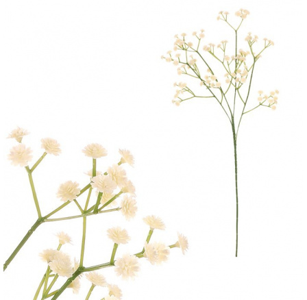 Gypsophila - umělá větev, krémové květy