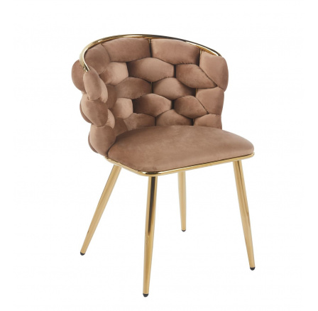 Židle velvet cappuccino K47-FXJG G