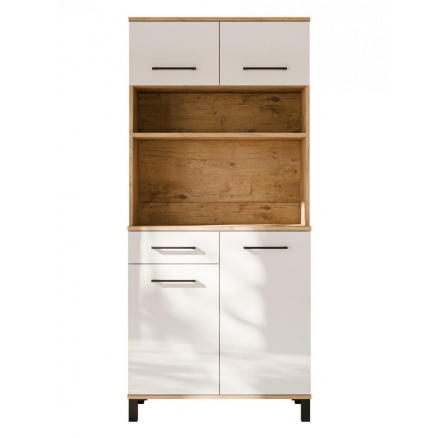 Kuchyňská skříňka Vega Bufet 80 dub lancelot/bílý lesk