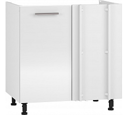 Kuchyňská dolní rohová skřínka VENTO DKN-100/82, Bílá/Bílý Lesk