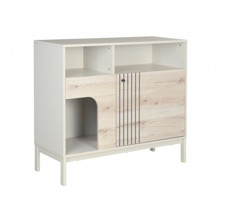 Komoda FROST K3, Dub Alpský/Off White