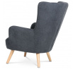 Křeslo, šedá látka, AK-311 GREY2