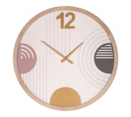 Hodiny nástěnné - bílé, pouze s číslem 12, MDF, 60 cm
