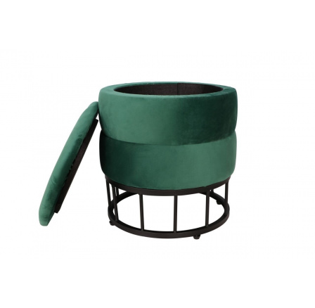 Taburet velvet zelená P3-FXJG B