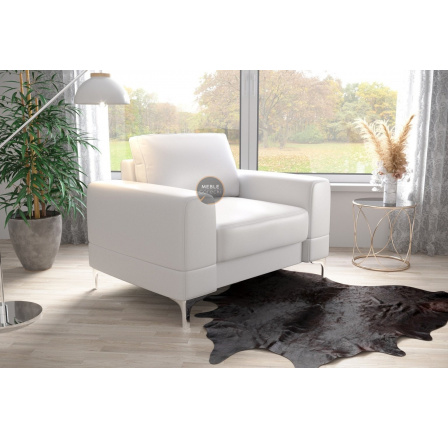 Křeslo v kůži ARIA 112 cm přírodní kůže - volitelný odstín Křeslo v kůži ARIA 112 cm přírodní kůže - volitelný odstín