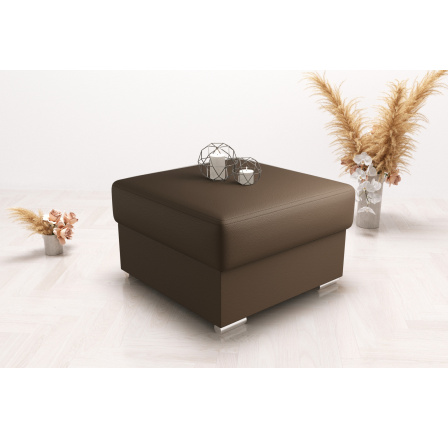 Kožený taburet s kontejnerem 70 x 70 Kožený taburet s kontejnerem 70 x 70