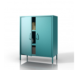 Skříňka s policemi VITO, 800 x 1015 x 400 mm, Moderní : mořská