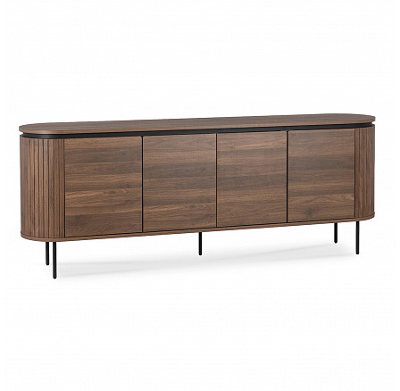 Komoda BECK 200 cm Čtyřdveřová Ořech