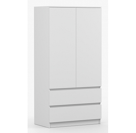 Šatní skříň SOLO - 2D2S, Bílý Mat