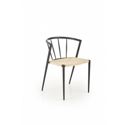 Jídelní židle stohovatelná K515, Přírodní/Černá