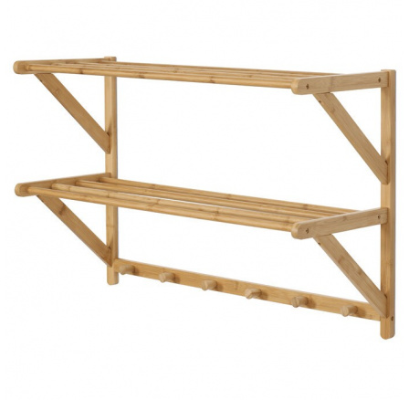 Věšák, bambus, přírodní, DR-B005 NAT