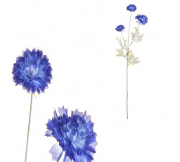 Chrpa - umělá řezaná, barva modrá