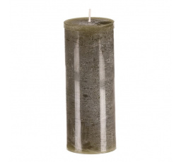 Svíčka sloupcovitá vyšší - parafínový vosk, bez vůně, zelená