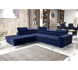 Rohová sedací souprava TOSCANIA II průměr 30x250 - modrá , levá