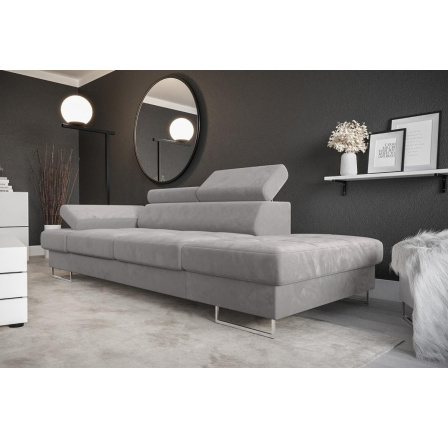 Sofa GALAXY II lenoška 235 cm - šedá, pravá strana Sofa GALAXY II lenoška 235 cm - šedá, pravá strana