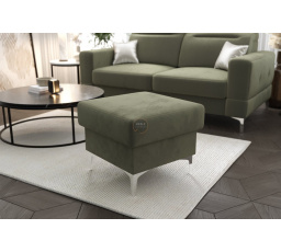 Taburet s úložným prostorem MALIBU 55x55  cm - zelená