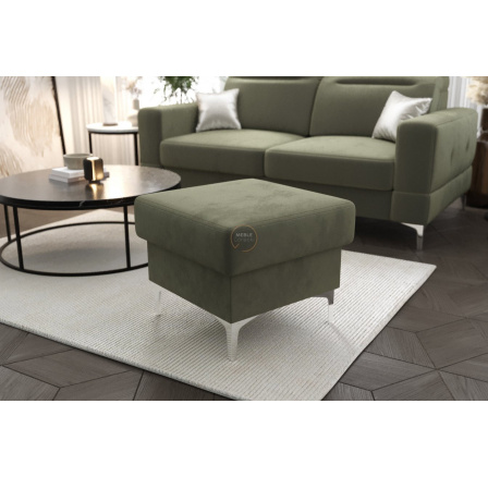 Taburet s úložným prostorem MALIBU 55x55 cm - zelená Taburet s úložným prostorem MALIBU 55x55 cm - zelená