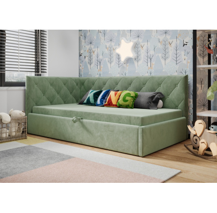 Postel ELZA - volitelný odstín - levá strana Postel ELZA - volitelný odstín - levá strana