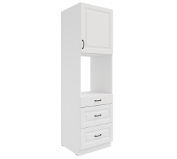 Kuchyňská skříň STILO - 60 DPS-210 3S 1F, Bílá/Bílá