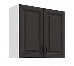 Horní skříňka STELLO - 80 G-72 2F, Bílá/Grafit