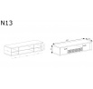 Stolek RTV NATURAL N13 Ribbeck