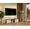 Tv komoda Malvína 120, dub artisan/bílá