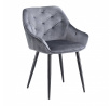 Jídelní židle K487, Šedá/Černá