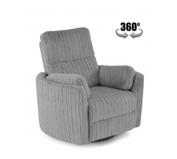 PEGAS křeslo relaxační šedé