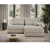 Ripeli Corner Sofa Bed with Storage, Beige Velvet, Right-Hand Facing Modullo 18 180x128 Right 1